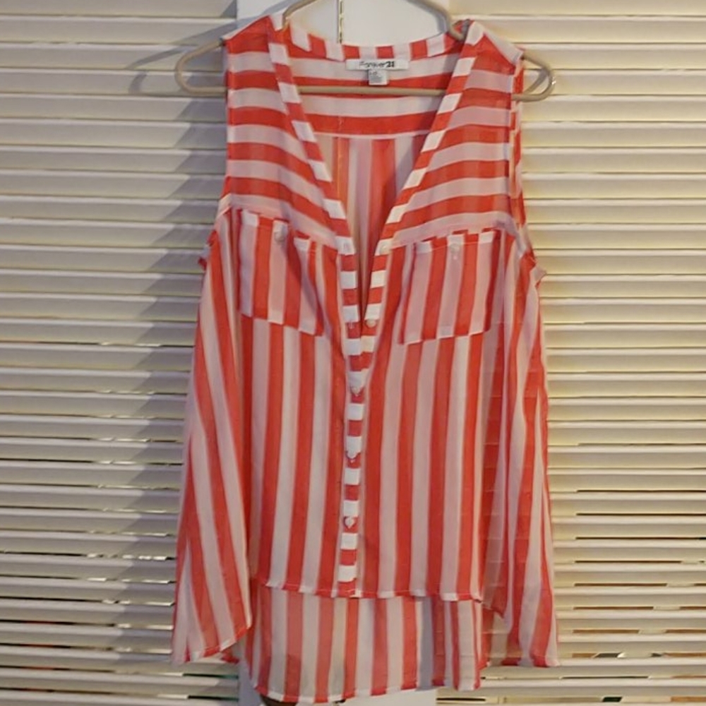 Chiffon button up
